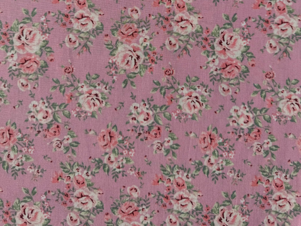 Baumwoll-Stoff "Mathilda's Welt" Rosa Nr 4842